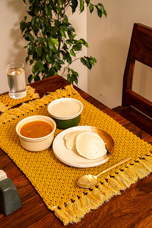 Classic Hand Knotted Cotton Table Placemats Online