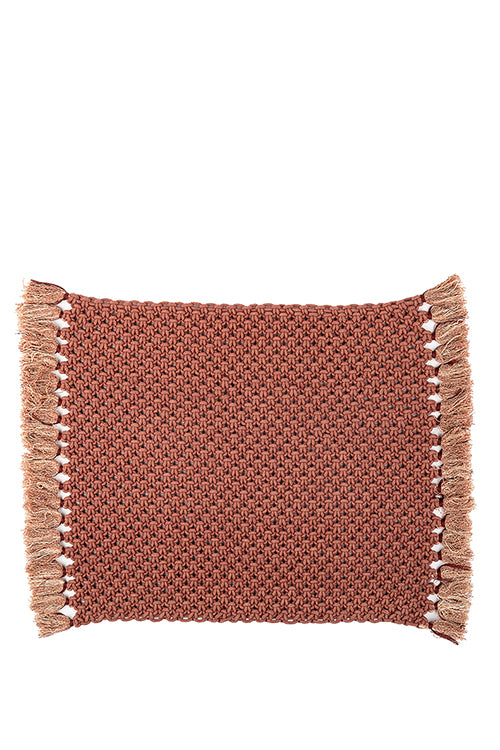 One 'O' Eight Knots Classic Hand-Knotted 100% Cotton Placemat (set of 2)