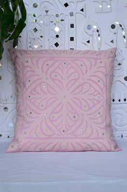 Hand Embroidered Two unstitched Pillow Covers with one free Cushion