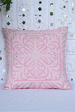 Okhai 'Frosted' Applique Work Herbal Dyed Cushion Cover