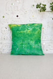 Okhai 'Forest Fresh' Cotton Scratch Tie and Dye Cushion Cover