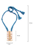Miharu Brass Thread Matinee Necklace D11b