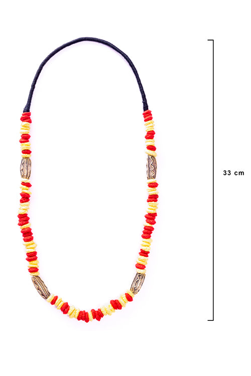 Miharu Brass Thread Opera Necklace D22b
