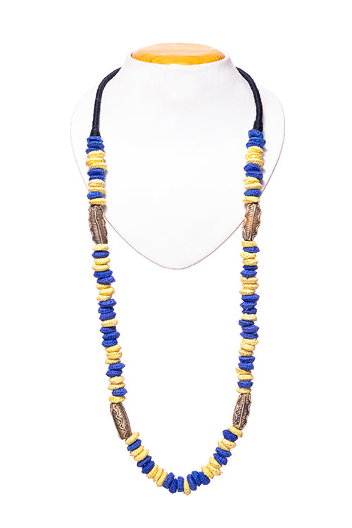 Miharu Brass Thread Opera Necklace D22c