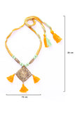Miharu Brass Thread Matinee Necklace D2a