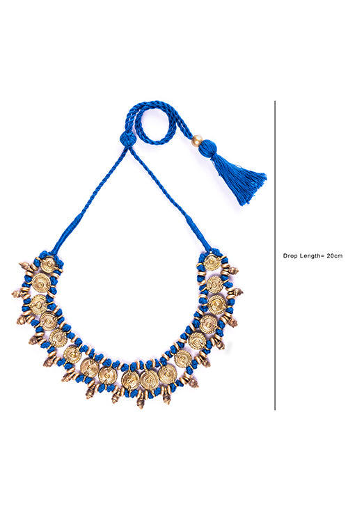 Miharu Brass Thread Choker Necklace D83c