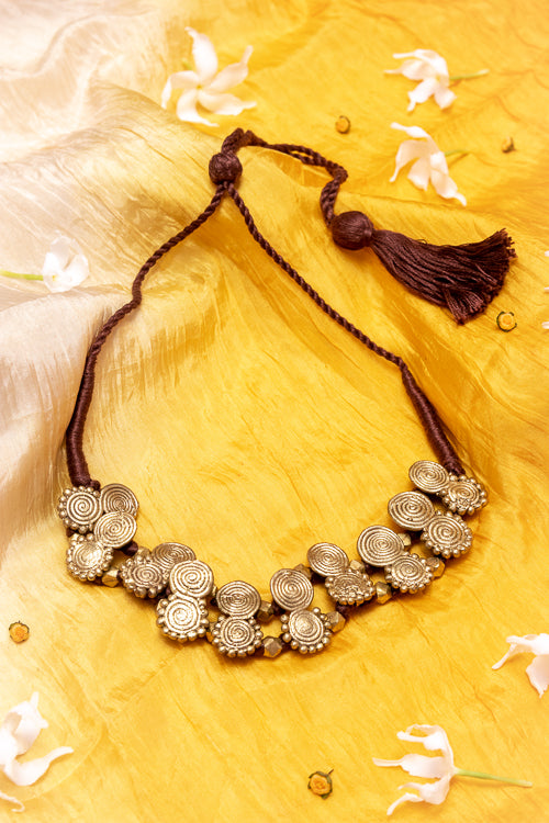 Brass Thread Choker Necklace D84 – Okhaistore