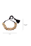 Miharu Brass Thread Choker Necklace D84b