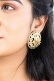 Miharu Dokra Circular Stud Earrings
