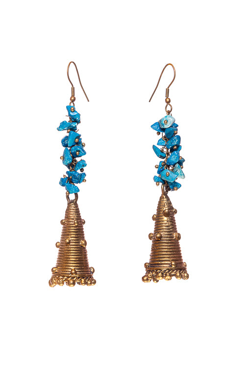 Miharu Hanging Pyramid Earrings