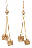 Miharu Dokra Chain Drop Earrings