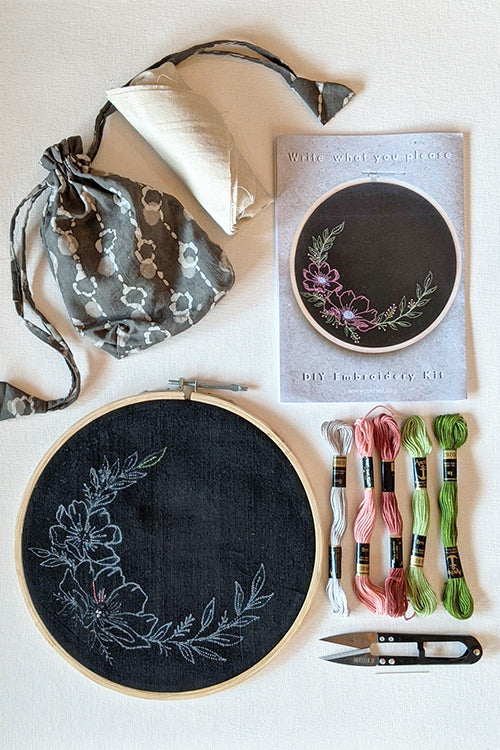 Okhai 'Write Your Own Fonts' DIY Hoop Embroidery Kit