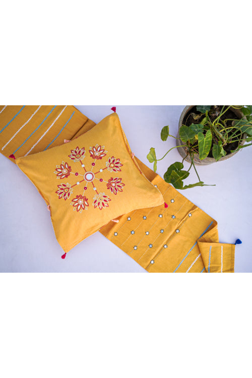 Urmul 'Suramya'Handembroidered Cushion Cover
