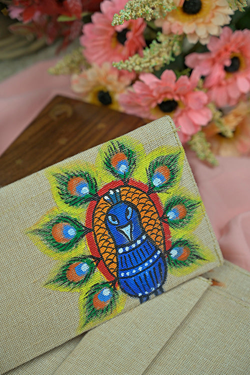 Diorama Designs Jute Hanpainted Serene Envelope - Set Of 4