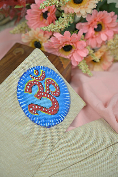 Diorama Designs Jute Hanpainted Serene Envelope - Set Of 4