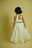 Diorama Designs "Compose" Handpainted Kids Crop Top & Long Skirt