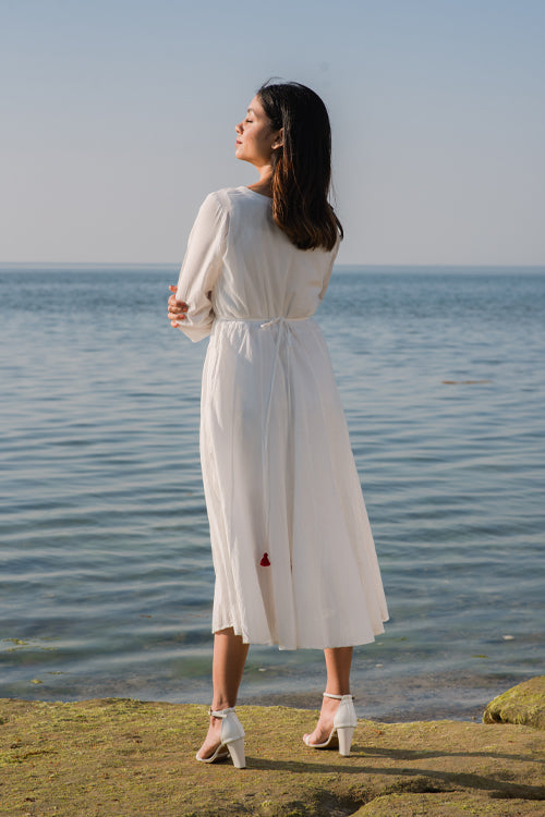Okhai 'Whimsical' Embroidered Cotton Dress