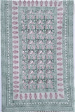 SootiSyahi 'Flooring Paisley' Handblock Printed Cotton Dhurrie Rug
