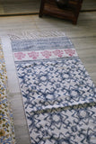 SootiSyahi '' Handblock Printed Cotton Dhurrie Rug