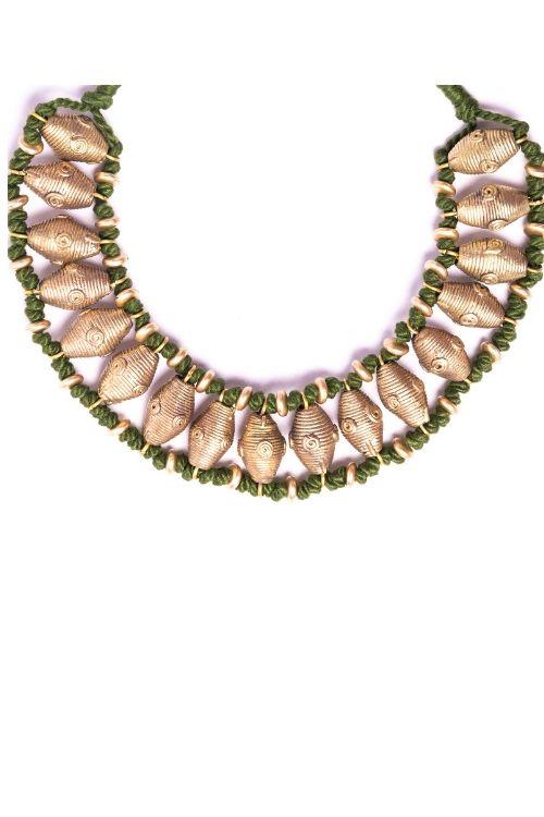 Miharu Green Choker Necklace