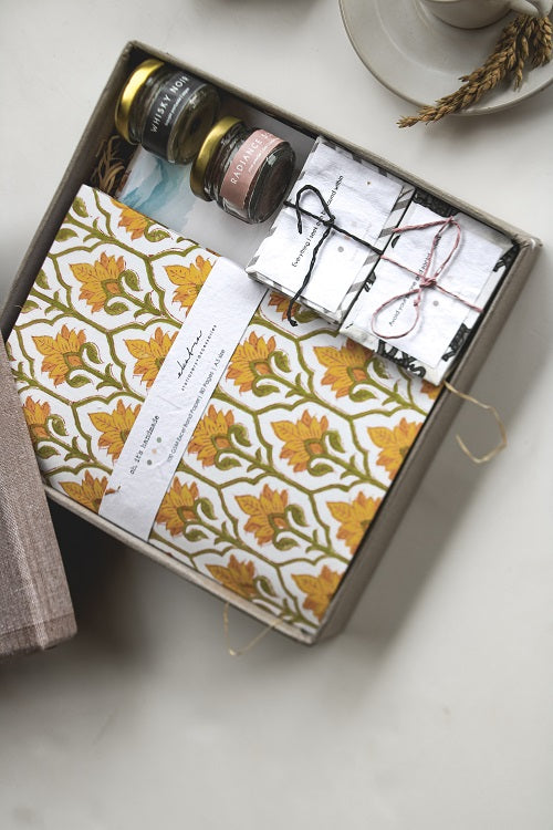 Ekatra Self care Hamper yellow floral