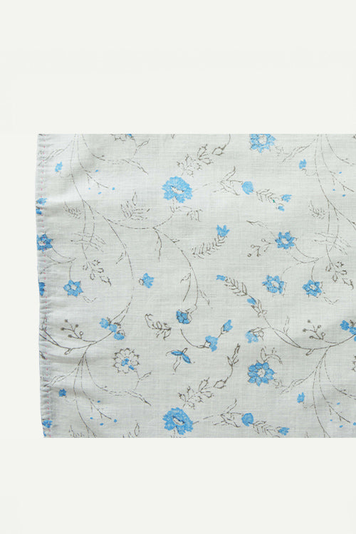 Ikai Asai Block p=Printed Table Napkin Single pc with Blue Border