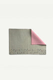 Ikai Asai block printed Table Mat single pc grey and pink