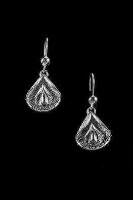 Silver Linings Petals Handmade Silver Filigree Dangle Earrings Online