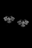 Silver Linings Butterfly Handmade Silver Filigree Studs Earrings For Women