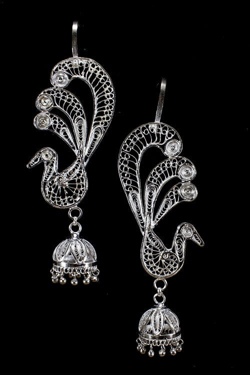 Buy Silver Earrings Online for Women in India – Zevar Amaze