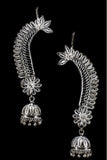 Silver Linings Statement Handmade Silver Filigree Cuff Earrings For Women