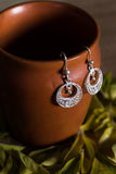 Silver Linings Mini Handmade Silver Filigree Chandabali Earrings For Women
