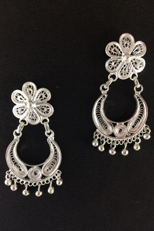 Buy Silver Earrings Women AD Floral Drop Dangler Earrings Swarovski Drop  and Dangle Earrings CZ Stones Bollywood Earrings Online Shopping Online in  India - Etsy