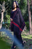 Fine, Soft Himachal Wool Stole With Woven Border