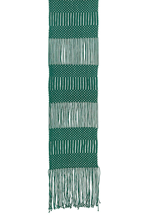 Floating Dashes Hand Knotted Cotton Table Runner Online