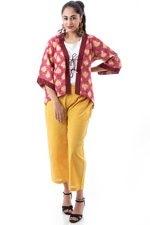 Creative Bee 'ZULU' Handwoven Ikat Cotton Shrug