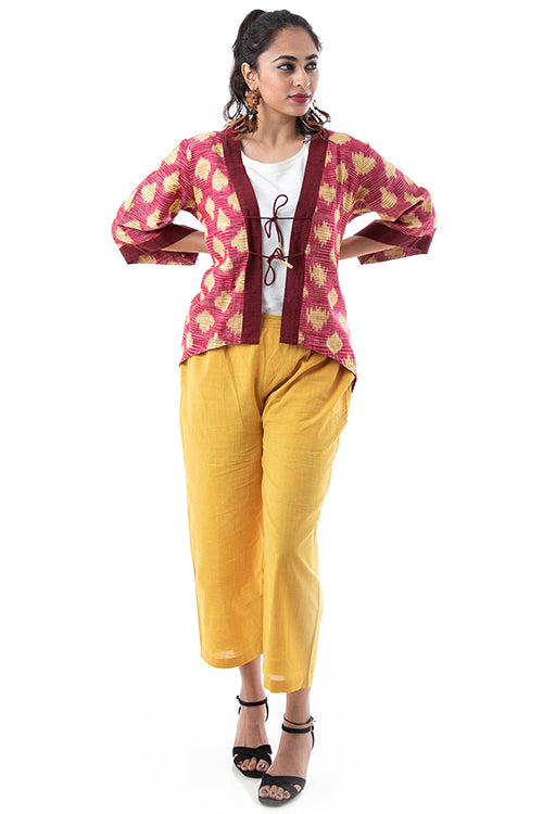 Creative Bee Zulu Handwoven Ikat Cotton Shrug Women Online