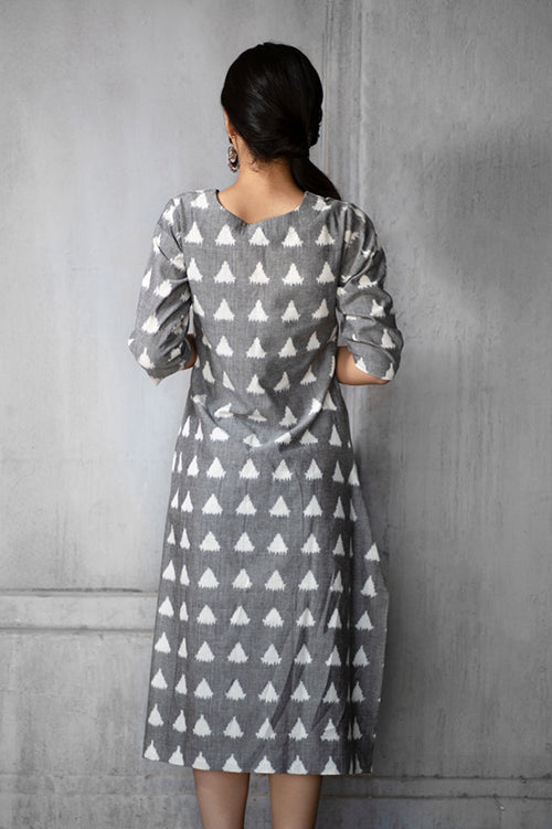 Creative Bee 'GAZA' Handwoven Ikat Cotton Sleeved Tunic