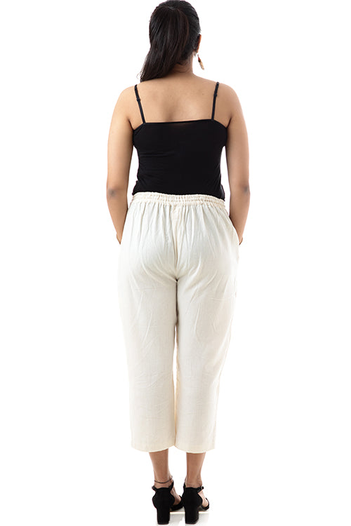 Creative Bee 'IVORY' Handwoven Pure Cotton Pants