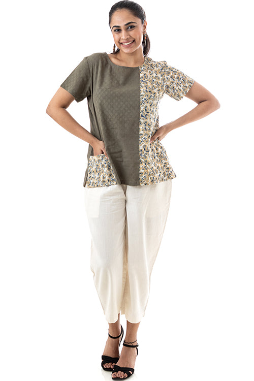 Creative Bee 'CONASI' Handwoven Pure Cotton Blouse