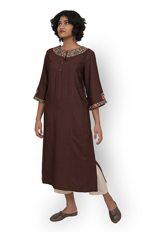 Creative Bee Kalamkari Patch Kurti