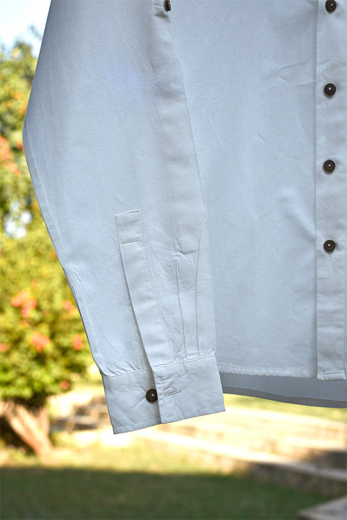 Okhai 'Credence' Pure Cotton Full-Sleeve White Shirt