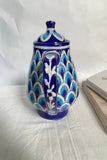 Blue Pottery Handcrafted Blue Peacock Kettle