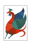 Froggmag' Folk Painting Gond - Rooster -3