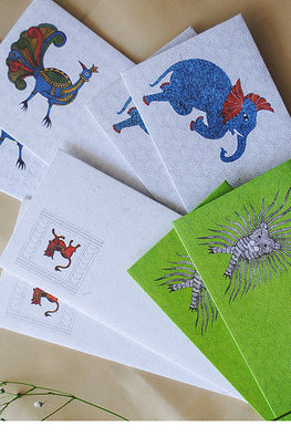 Ekibeki Gond/Chitrakathi Envelopes Set Of 8Envelop