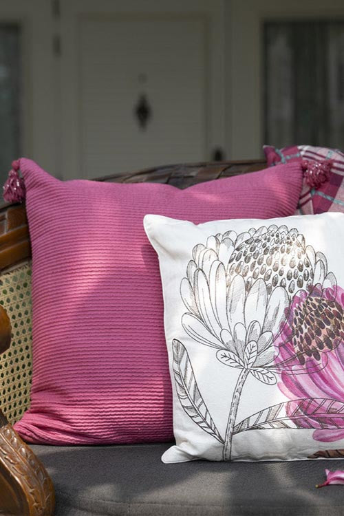 Onset Homes Ripples Cushion Cover French Rose