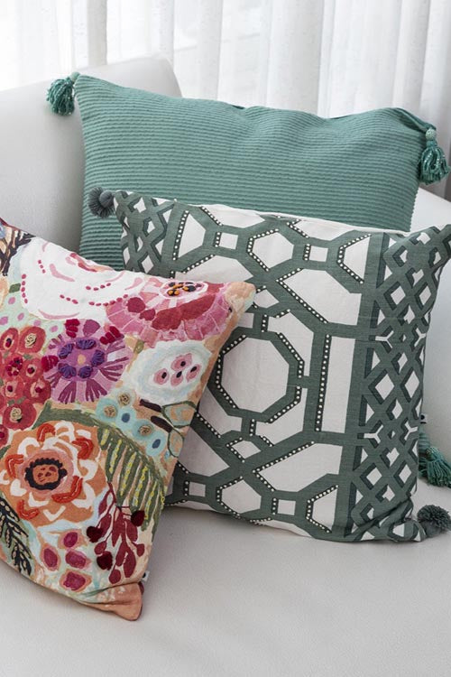 Onset Homes Ripples Cushion Cover- Carribean Holiday