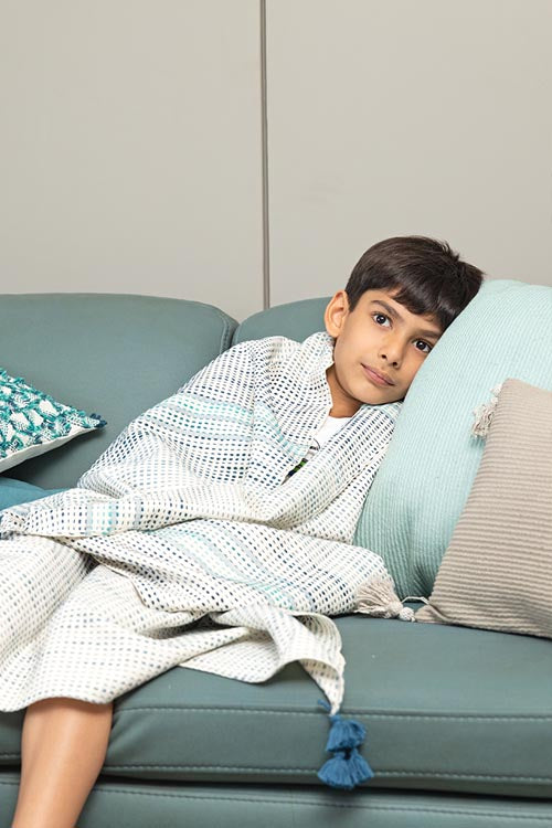 Onset Homes Ripples Cushion Cover-Sky