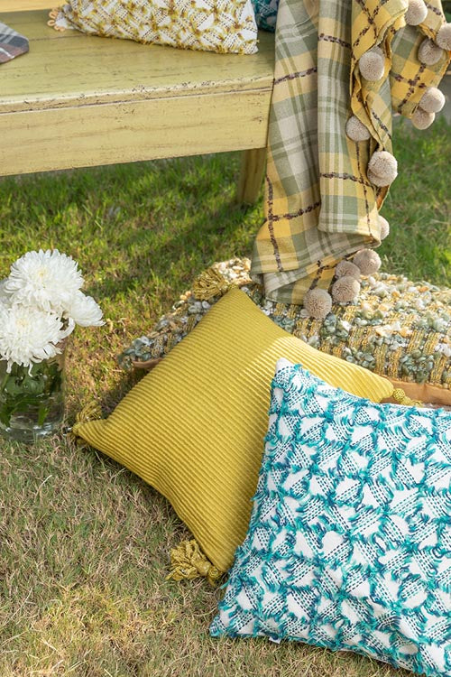 Onset Homes Ripples Cushion Cover -Apple Green