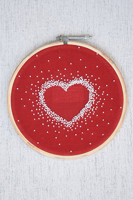 Okhai 'Romance' Hand Embroidered Pure Cotton Hoop